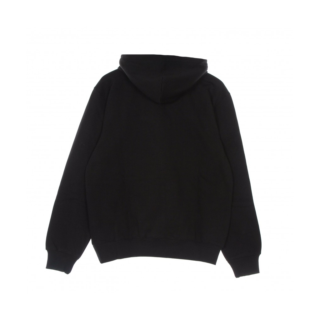 felpa cappuccio uomo hooded sweat BLACK/WHITE