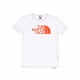 maglietta bambino easy tee WHITE/RED ORANGE