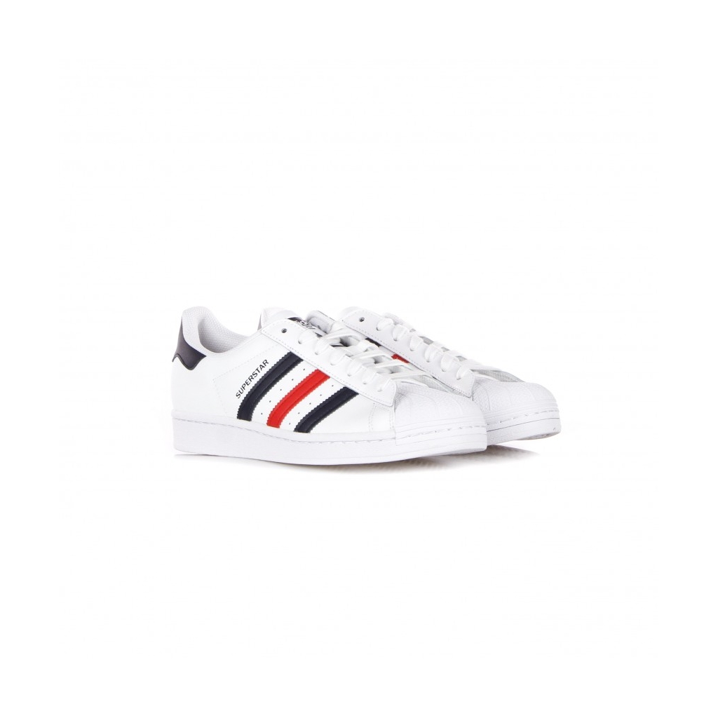 scarpa bassa uomo superstar CLOUD WHITE/SCARLET/CLOUD WHITE