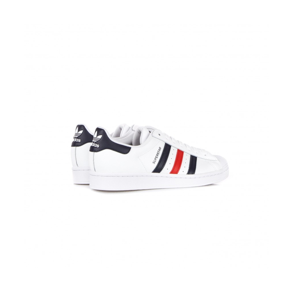 scarpa bassa uomo superstar CLOUD WHITE/SCARLET/CLOUD WHITE