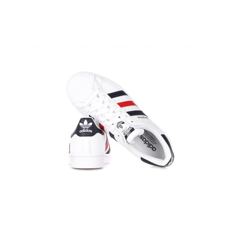 scarpa bassa uomo superstar CLOUD WHITE/SCARLET/CLOUD WHITE