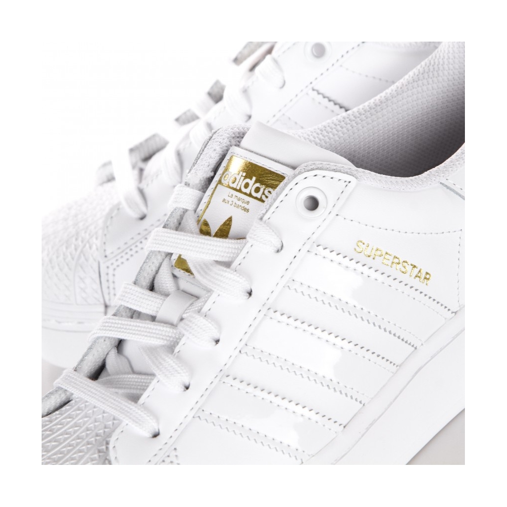 scarpa bassa donna superstar bold w CLOUD WHITE/CLOUD WHITE/GOLD METALLIC