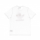 maglietta uomo classic adicolor trefoil tee WHITE/VICTORY CRIMSON