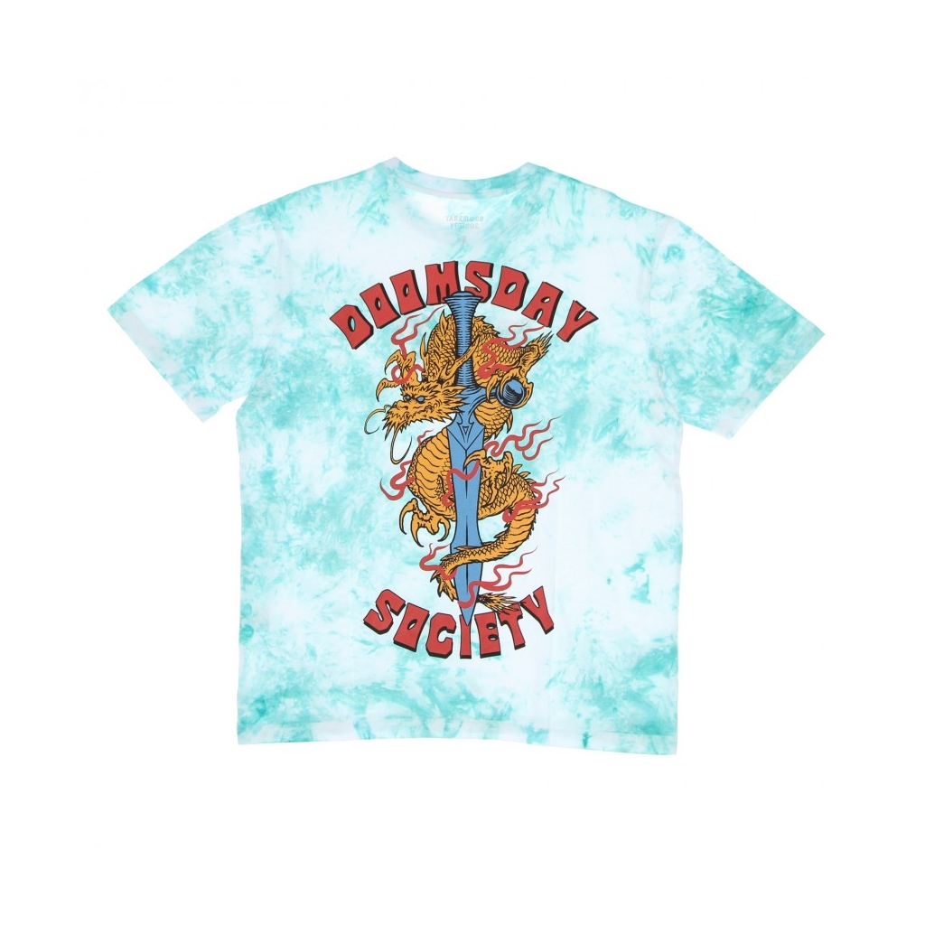 maglietta uomo dragon TIE DYE AQUA