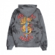 felpa cappuccio uomo dragon hd BLACK