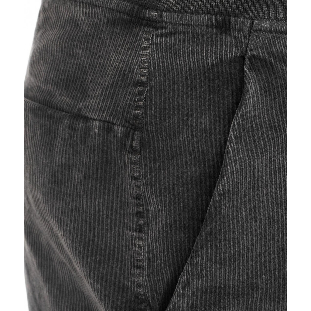 Pantaloni in velluto a coste grigio