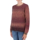 MAGLIA RAGLAN W TIMEZONE purple brown multicolor