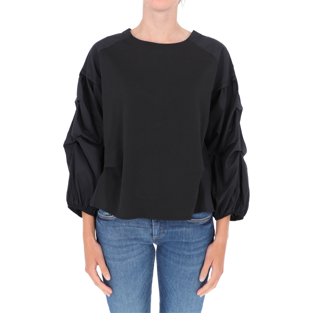 T-SHIRT MANICA-BLUSA HANNA ANONYME Black