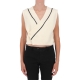 CARDIGAN GILET PUNTO W SKATIE IVORY