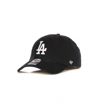 cappellino visiera curva uomo mlb clean up losdod BLACK/WHITE