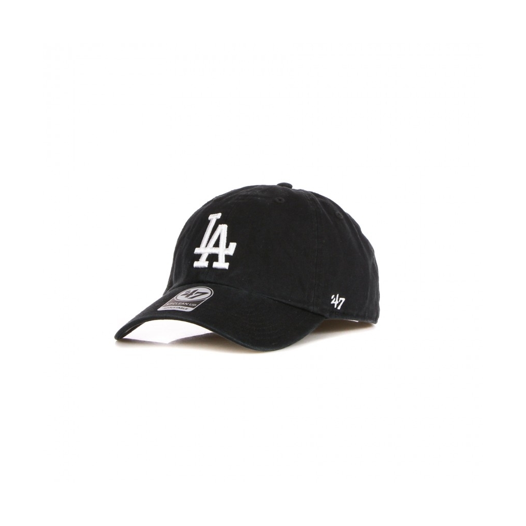 cappellino visiera curva uomo mlb clean up losdod BLACK/WHITE