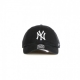 cappellino visiera curva uomo mlb clean up neyyan BLACK/WHITE