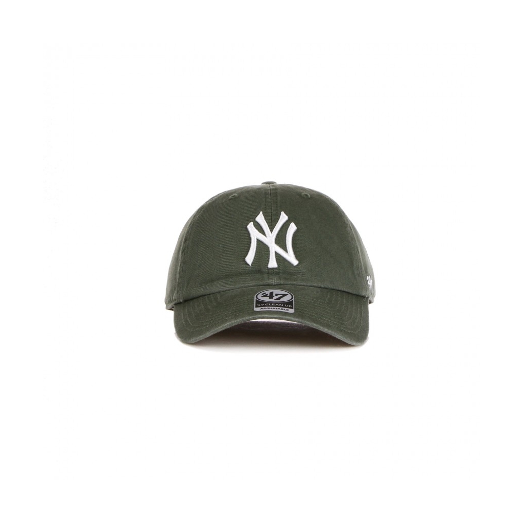 cappellino visiera curva uomo mlb clean up neyyan MOSS GREEN/WHITE