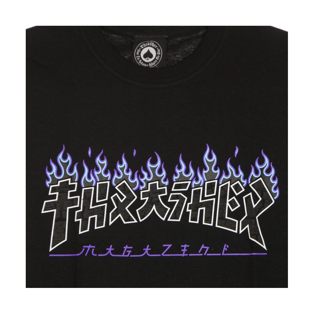 maglietta uomo godzilla charred tee BLACK