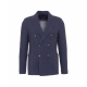 Blazer a doppio petto blu scuro