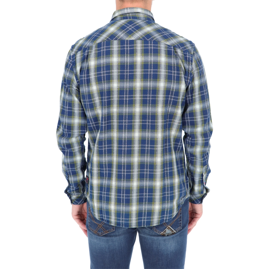 CAMICIA EFFWEAVE CHECK ocher navy