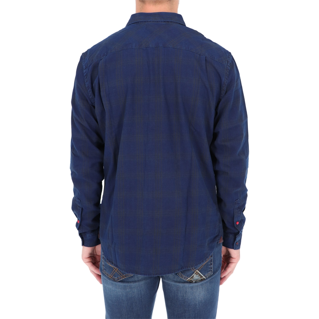 CAMICIA EFFWEAVE CHECK navy red check