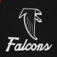 felpa cappuccio manica corta uomo nfl fleece hoodie atlfal BLACK