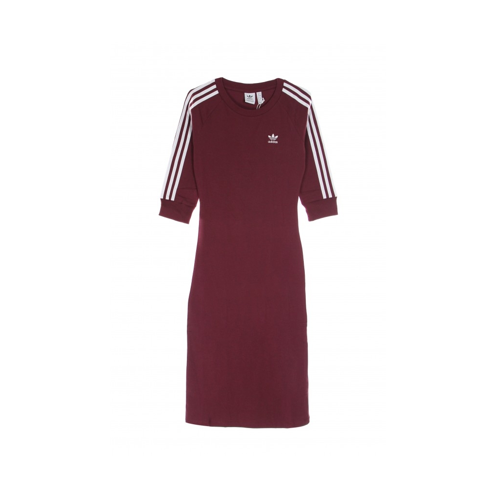 vestito donna 3 stripes adicolor dress VICTORY CRIMSON