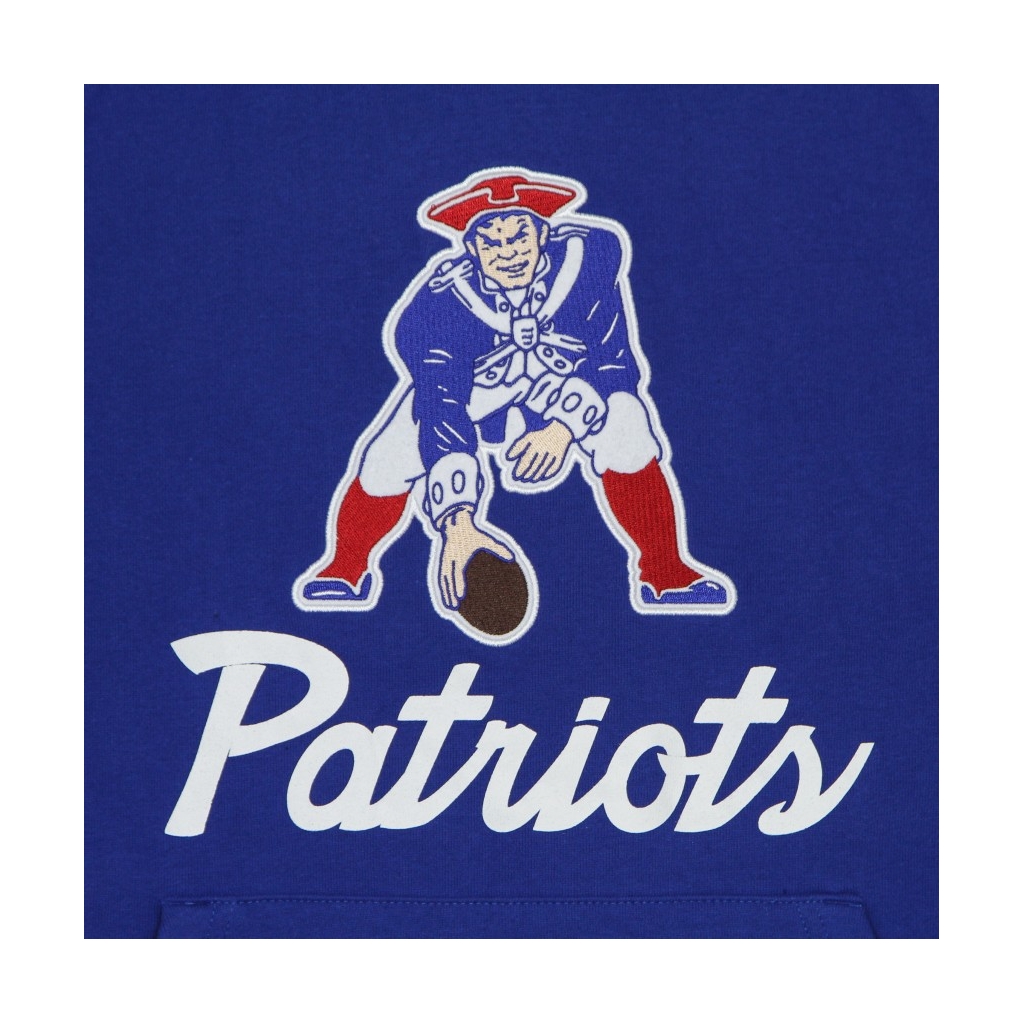 felpa cappuccio manica corta uomo nfl fleece hoodie neepat ROYAL BLUE