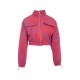 Trackjacket in stampa allover rosso