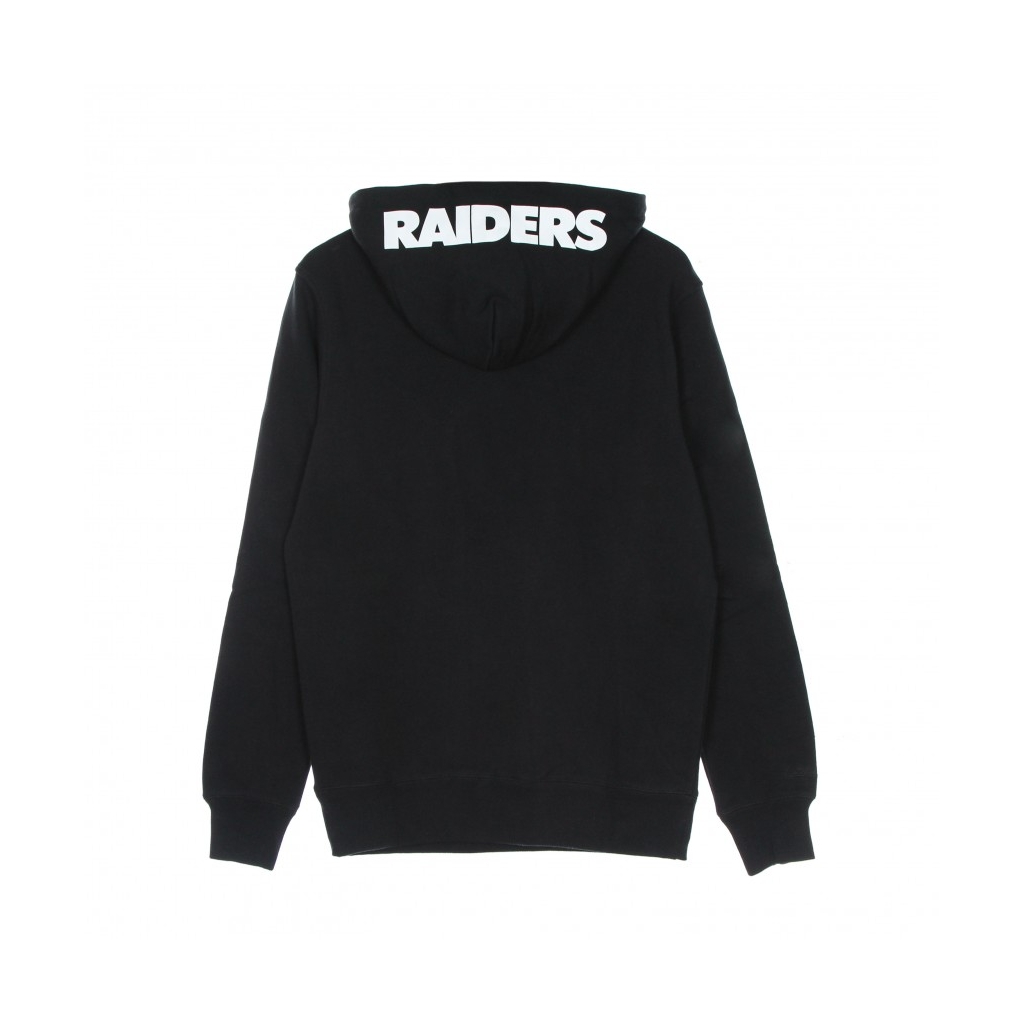 felpa cappuccio uomo nfl big face 30 hoodie oakrai BLACK