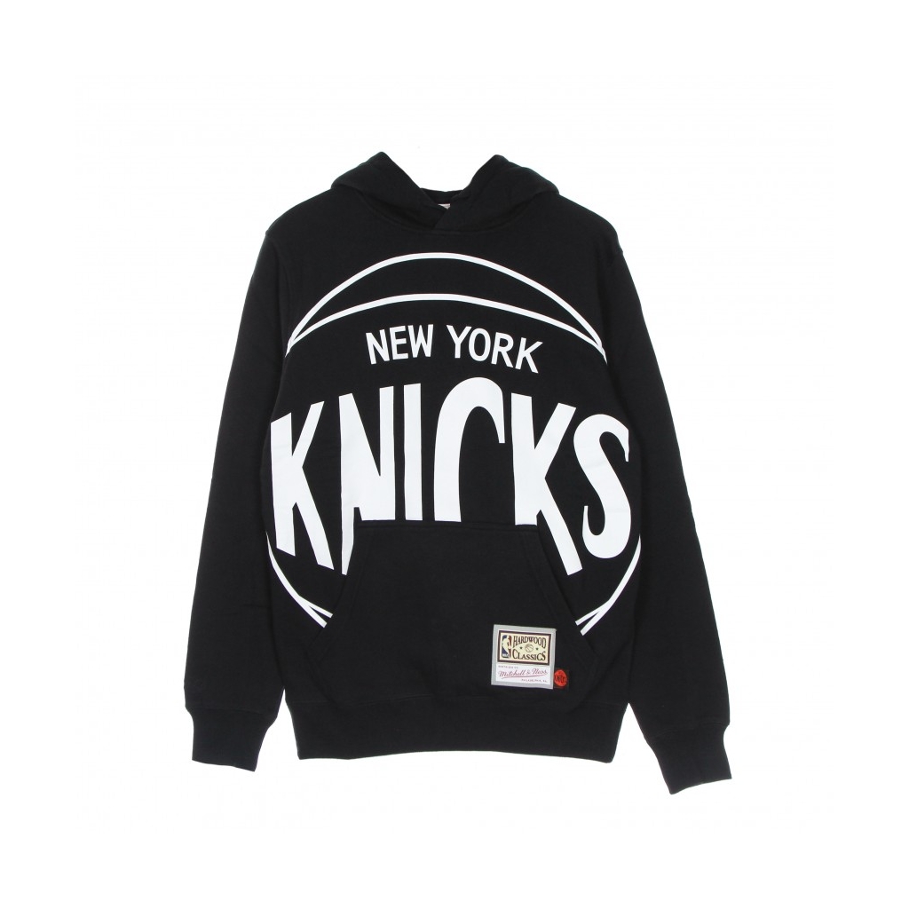felpa cappuccio uomo nba big face 30 hoodie hardwood classics neykni BLACK