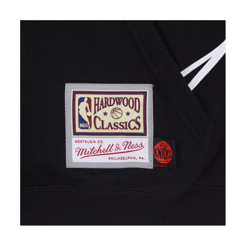 felpa cappuccio uomo nba big face 30 hoodie hardwood classics neykni BLACK