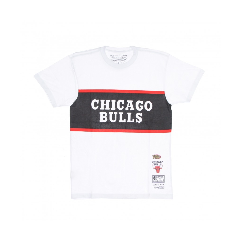 maglietta uomo nba block tee hardwood classics chibul WHITE