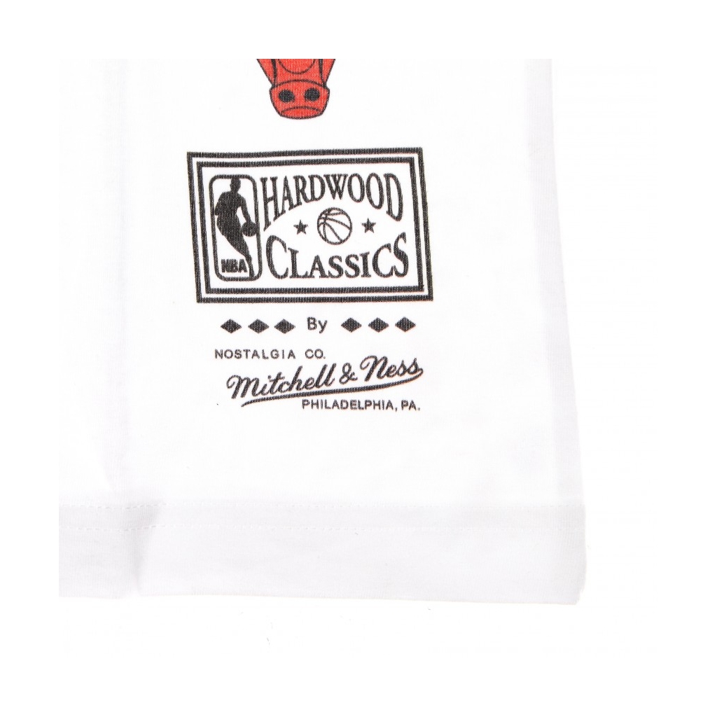 maglietta uomo nba block tee hardwood classics chibul WHITE