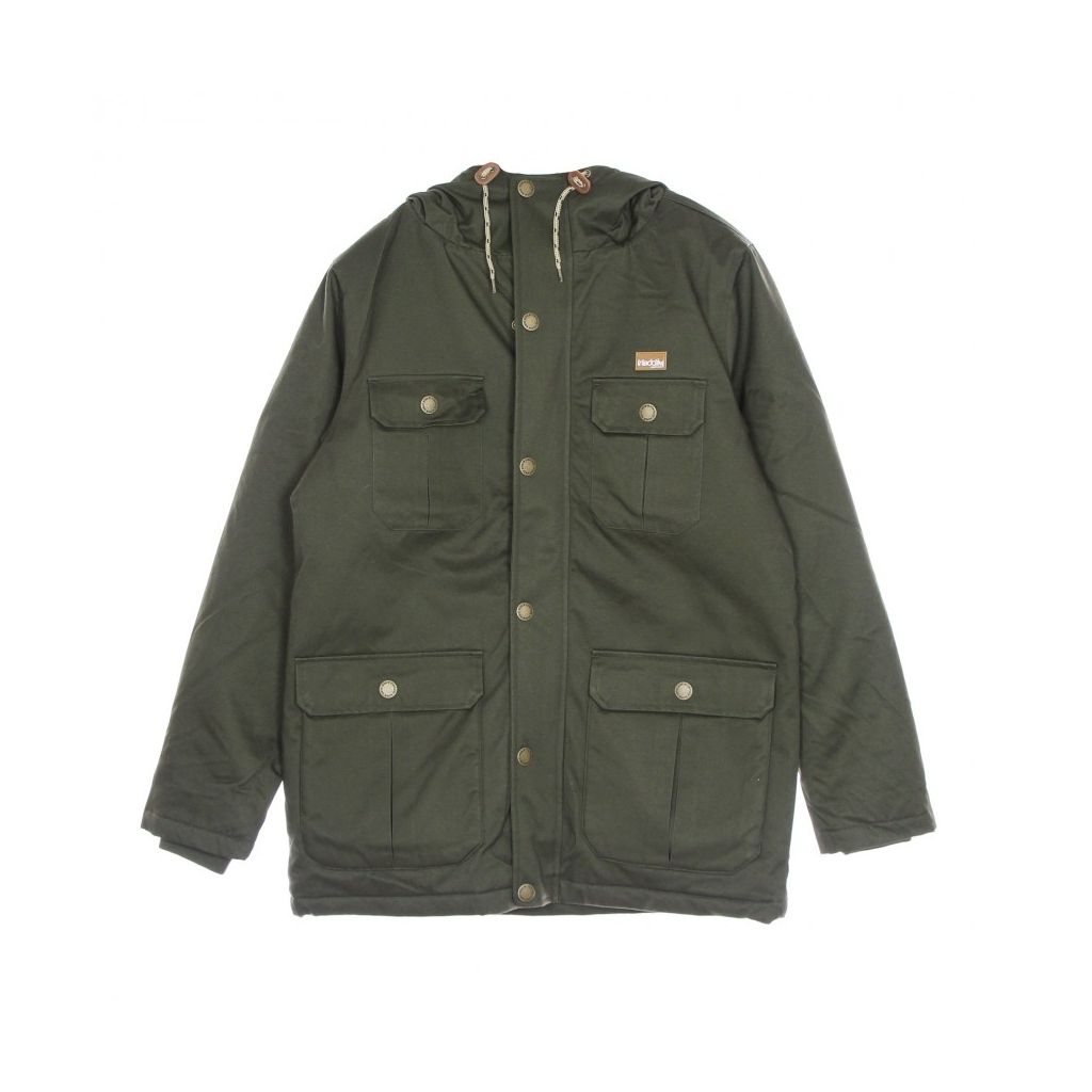 giaccone uomo wonderer parka NIGHT OLIVE