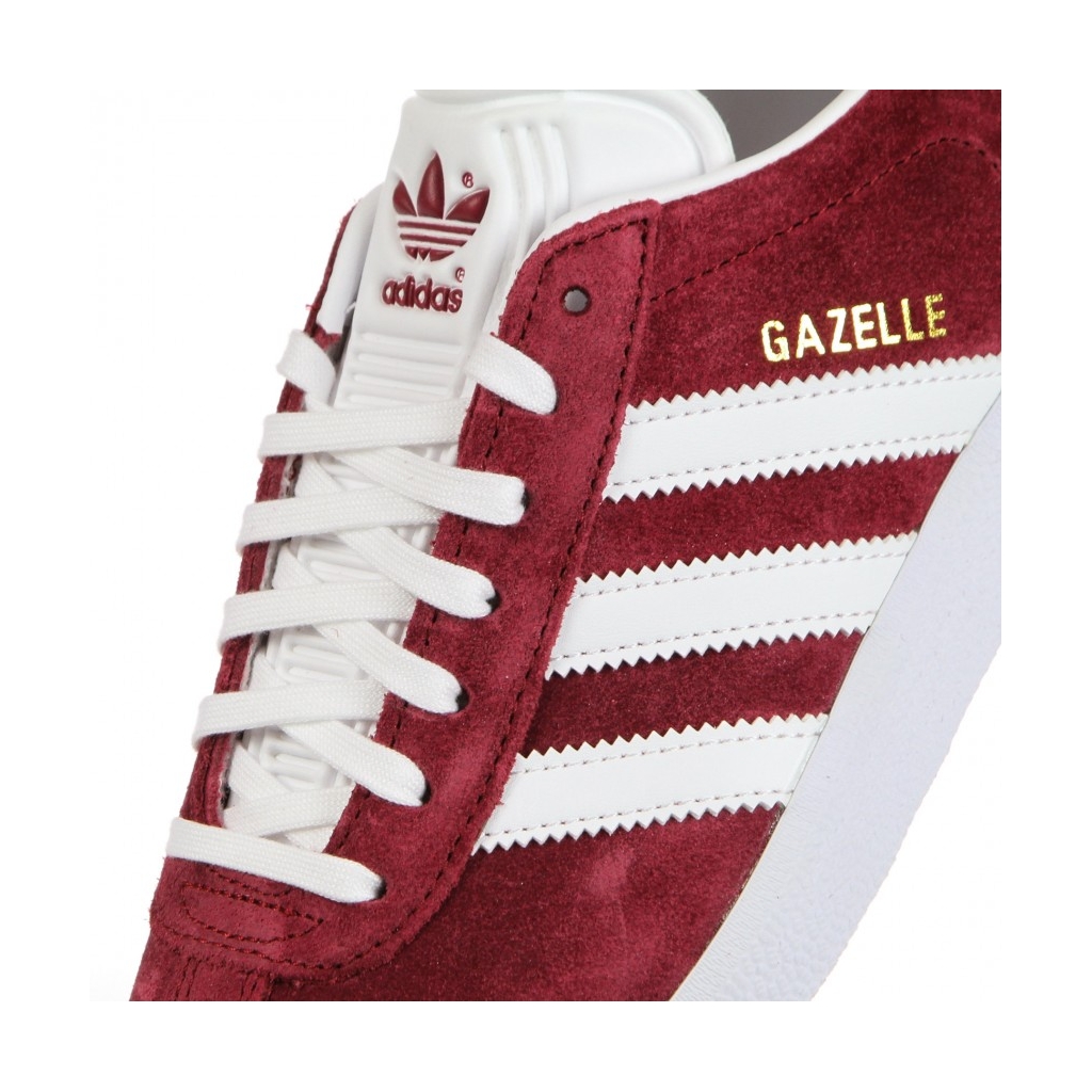 scarpa bassa uomo gazelle COLLEGIATE BURGUNDY/CLOUD WHITE/CLOUD WHITE