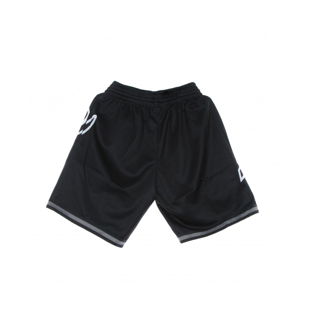 pantaloncino tipo basket uomo nba big face 30 fashion short hardwood classics loslak BLACK/ORIGINAL TEAM COLORS