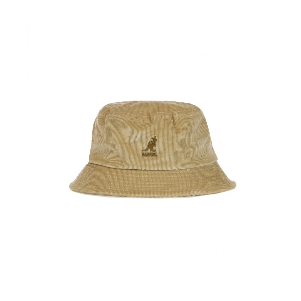 cappello da pescatore uomo cord bucket BEIGE