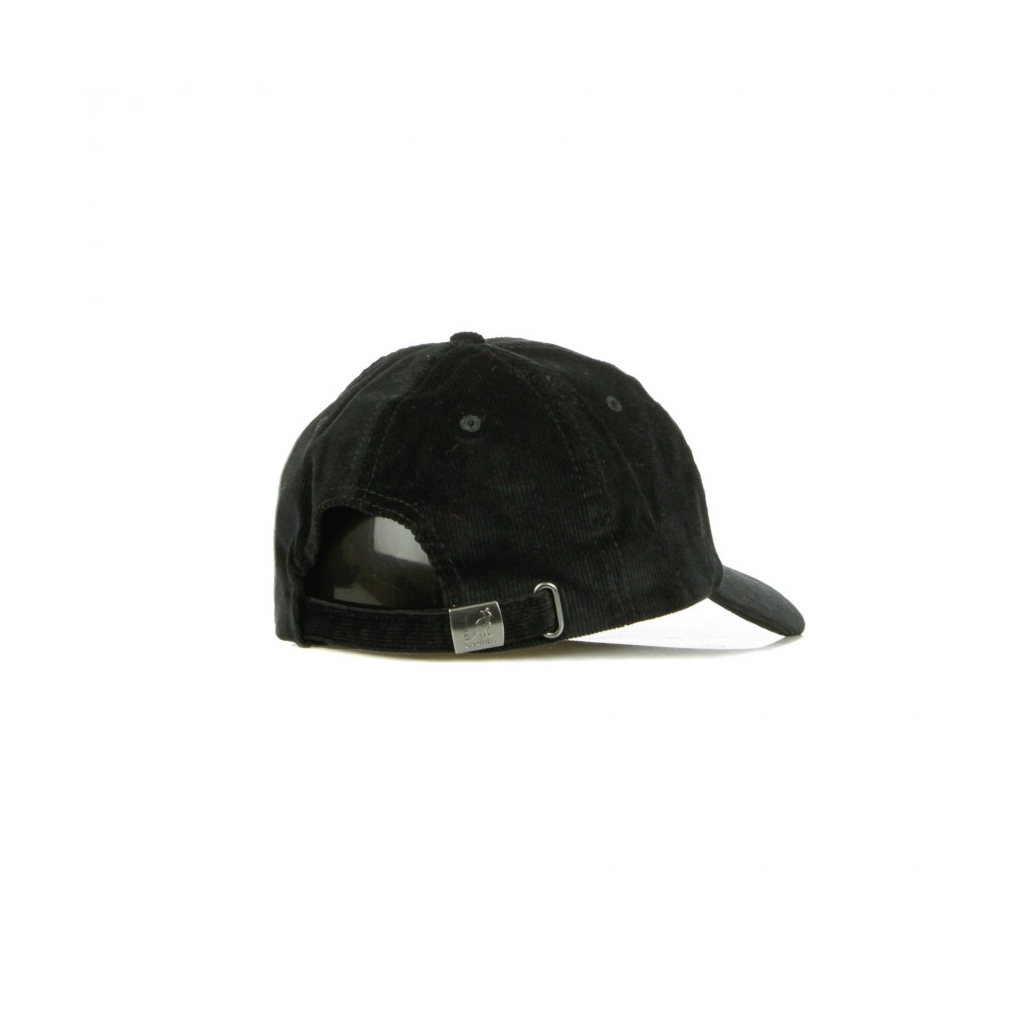 cappellino visiera curva uomo cord baseball BLACK