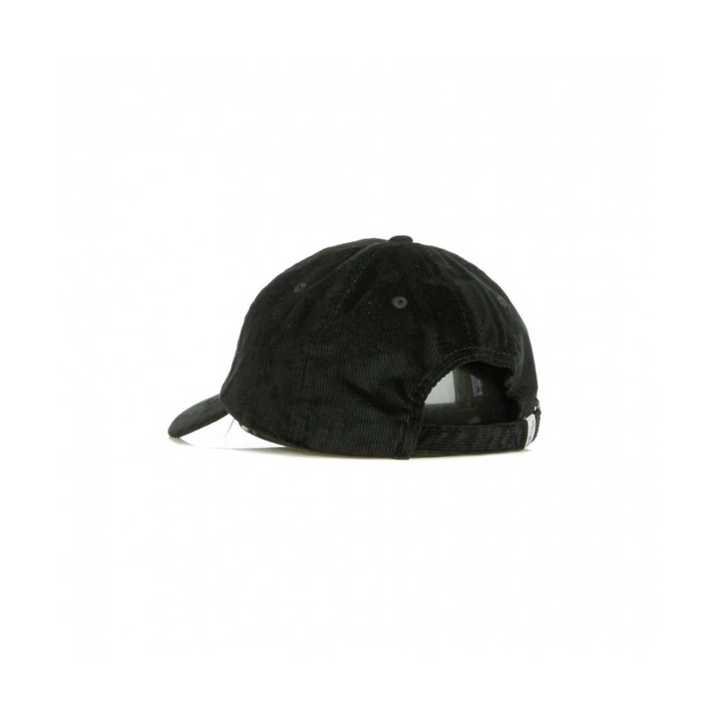 cappellino visiera curva uomo cord baseball BLACK