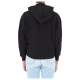 Felpa Calvin Klein Jeans Donna Micro Branding Hoodie BEH CK BLACK