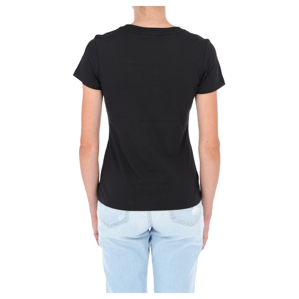 Tshirt Calvin Klein Jeans Donna Seasonal Filled Monog BEH CK BLACK