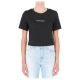 Tshirt Calvin Klein Jeans Donna Milano Tee BEH CK BLACK