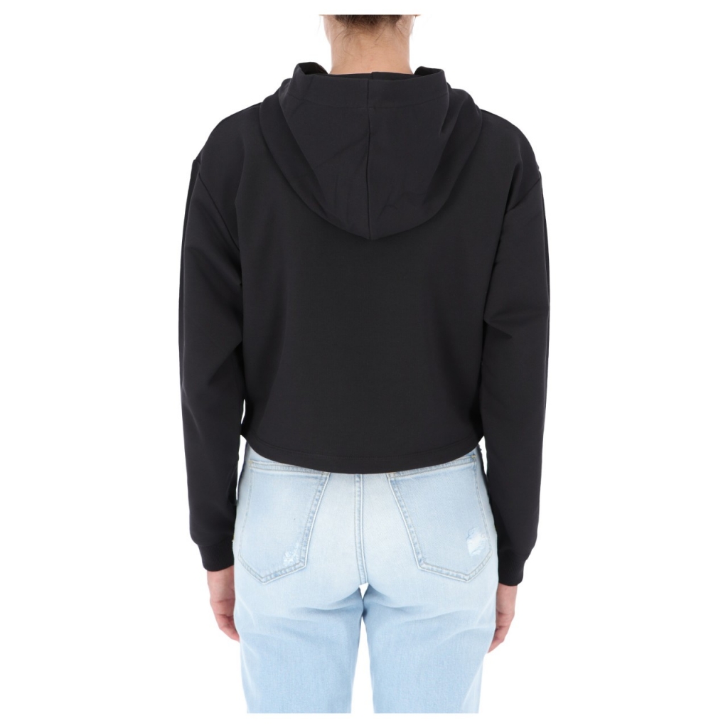 Felpa Calvin Klein Jeans Donna Hero Logo Hoodie BEH CK BLACK