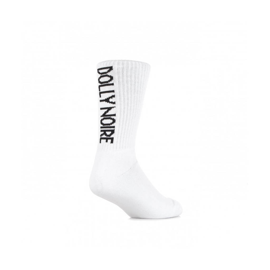 calza media uomo woven frontal hexagon socks WHITE/BLACK
