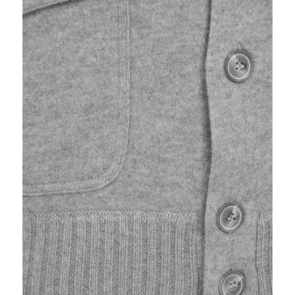 Cardigan in cachemire grigio