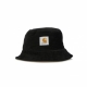 cappello da pescatore uomo cord bucket hat BLACK