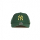 cappellino visiera curva uomo mlb metallic snapback neyyan DARK GREEN/GOLD