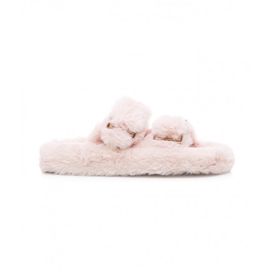 Pantofole in eco-pelliccia pink