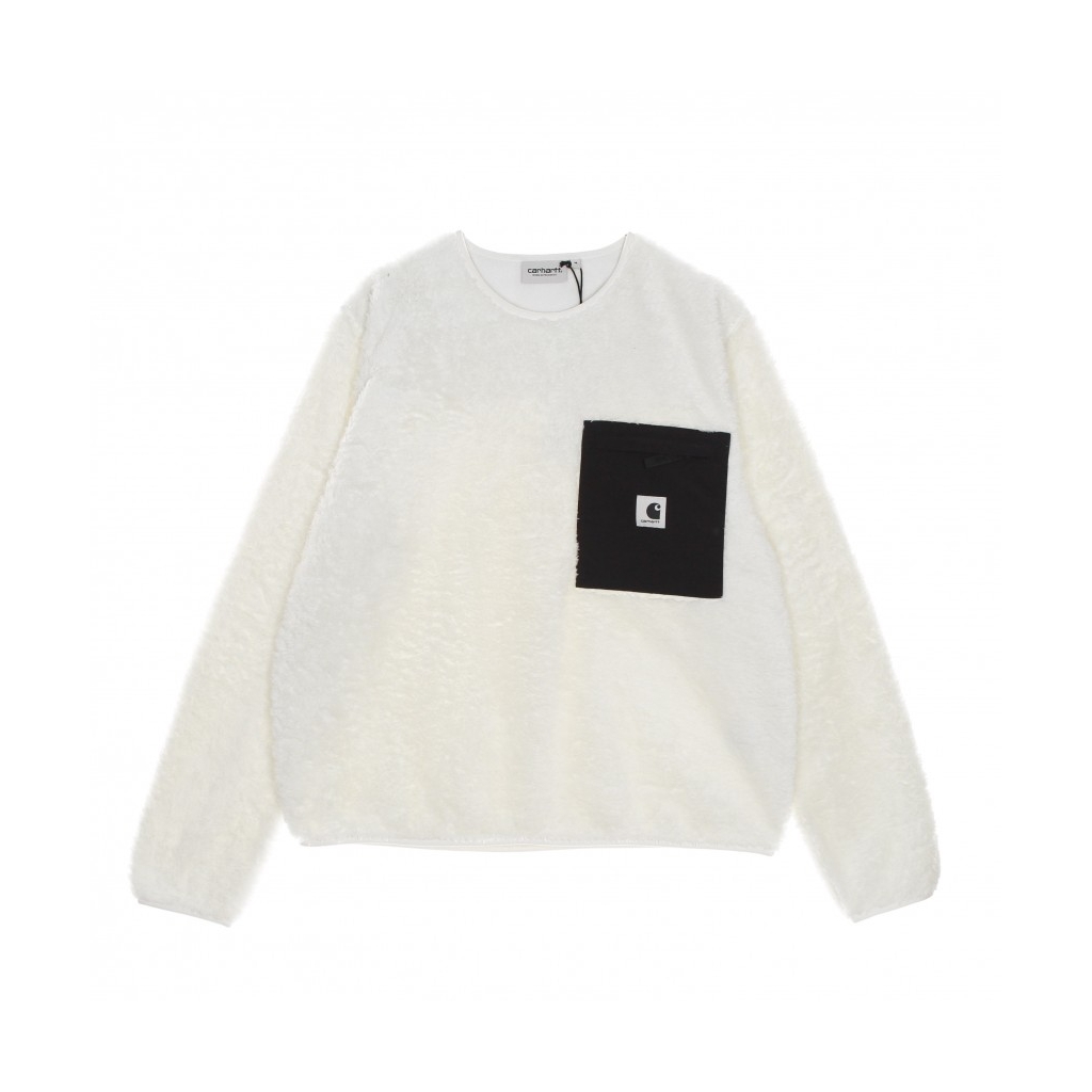felpa girocollo donna w jackson sweat WAX/BLACK