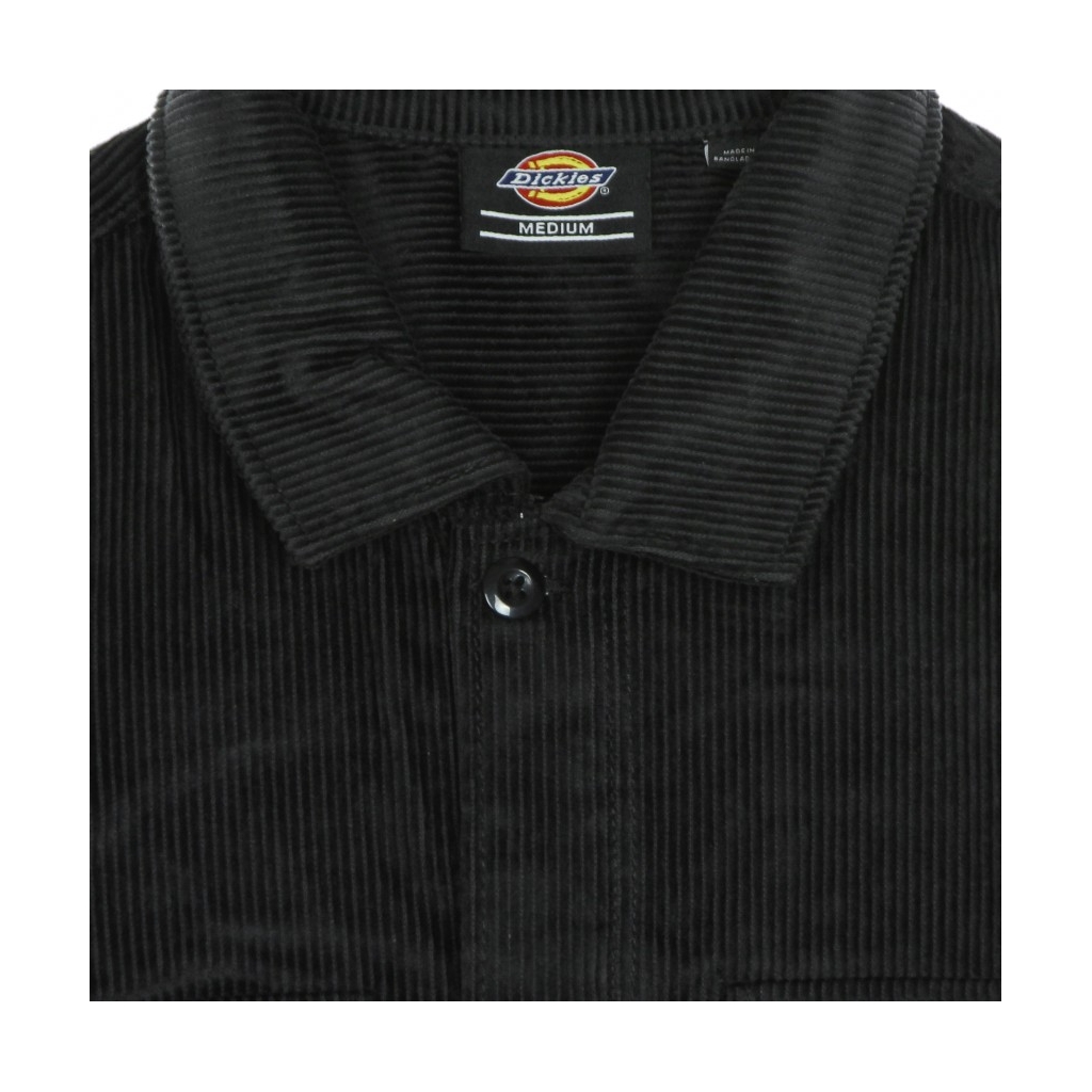 camicia manica lunga uomo higginson l/s shirt BLACK