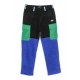 pantalone lungo uomo alameda color block polar fleece cargo pants BLACK/ROYAL