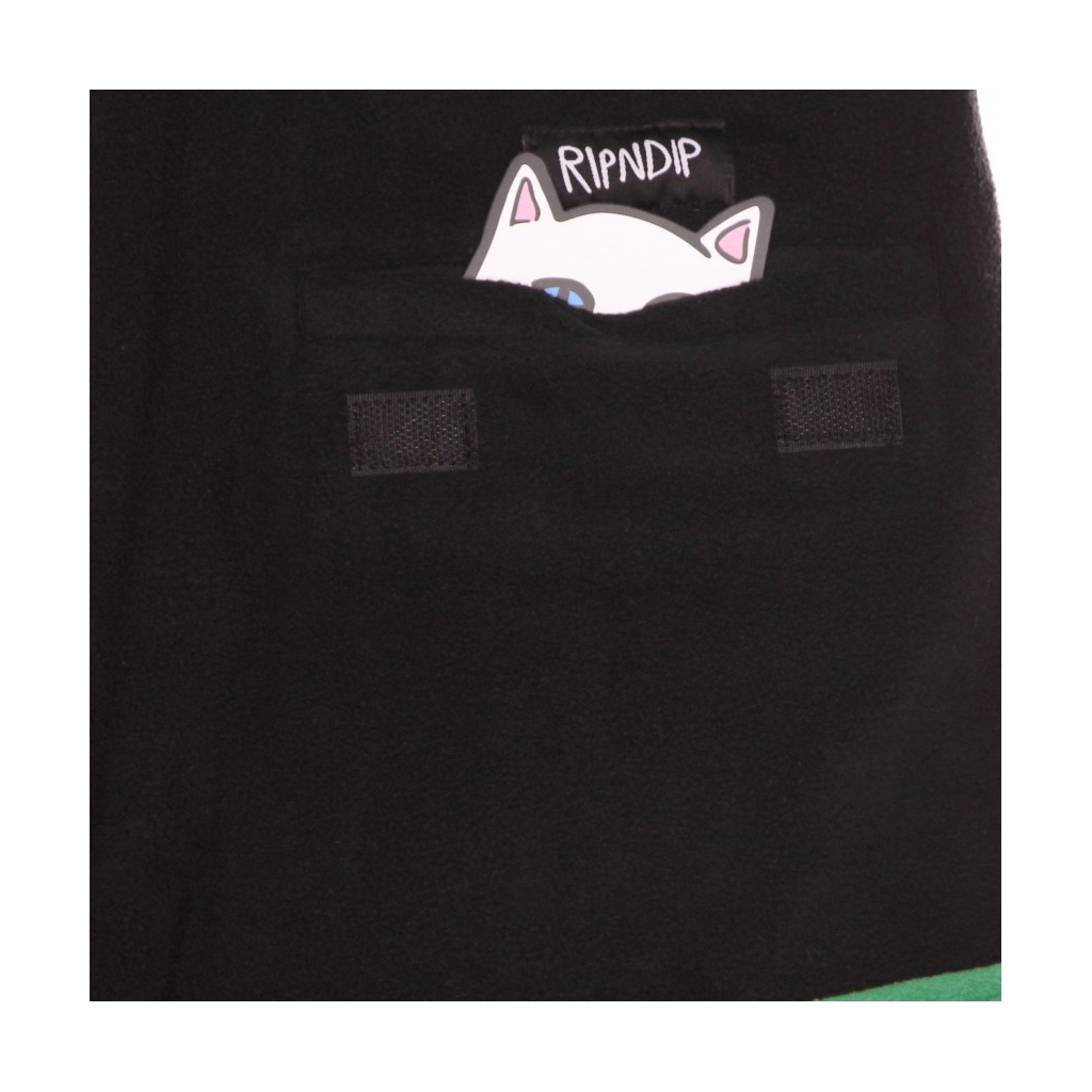pantalone lungo uomo alameda color block polar fleece cargo pants BLACK/ROYAL