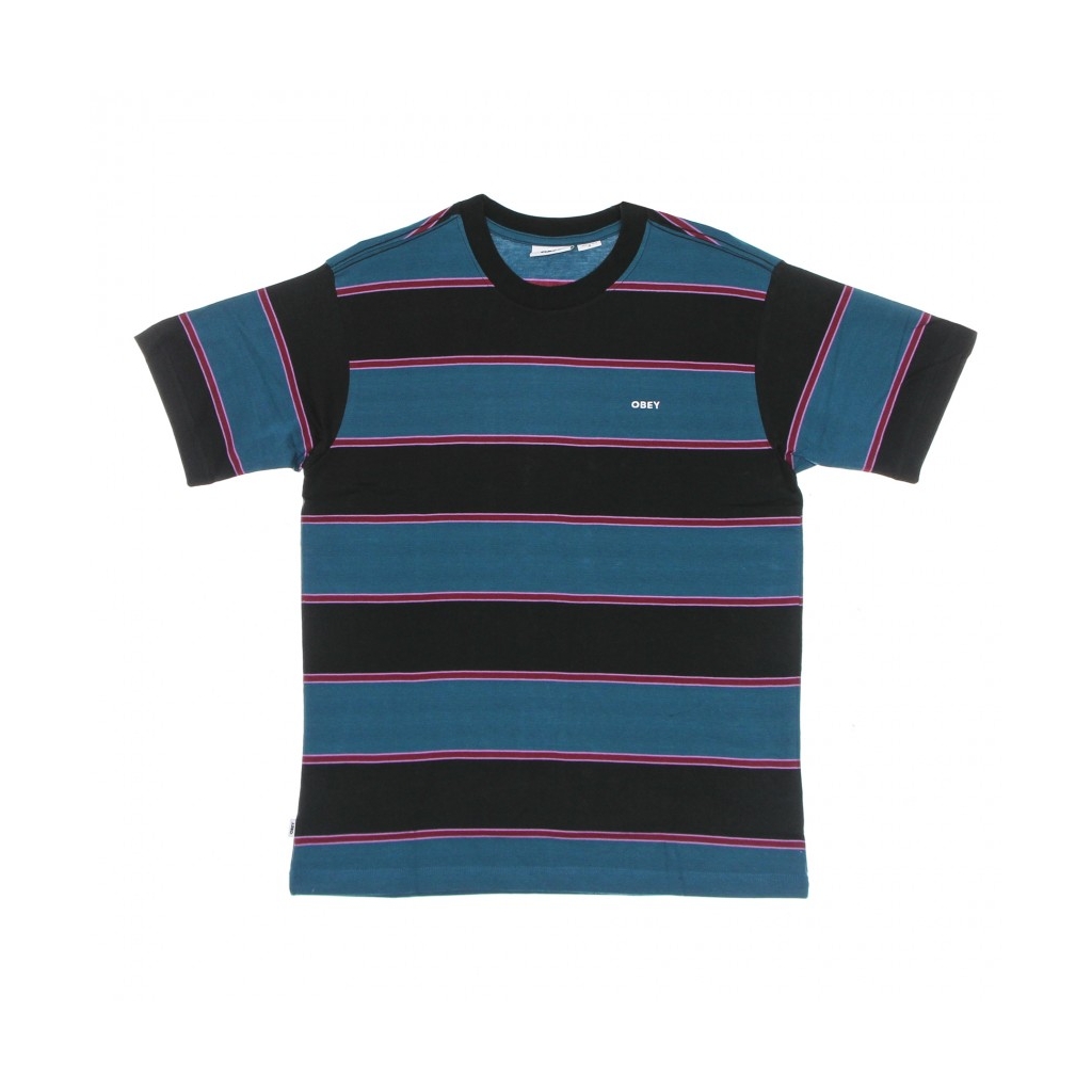 maglietta uomo wormly stripe tee BLACK MULTI